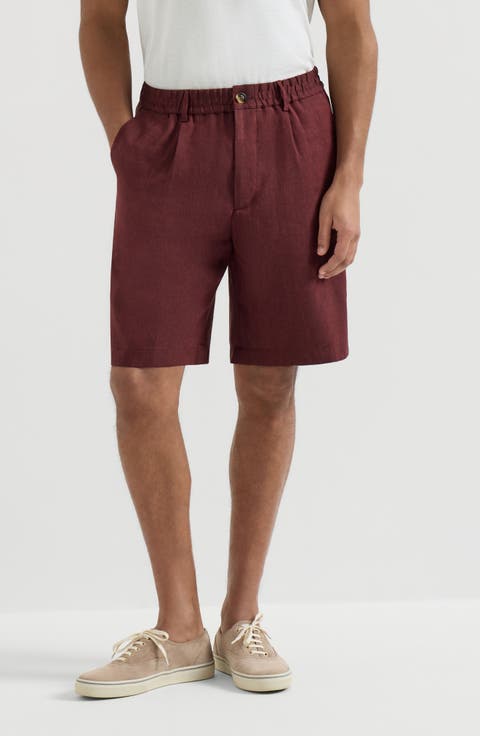Chevron Bermuda shorts