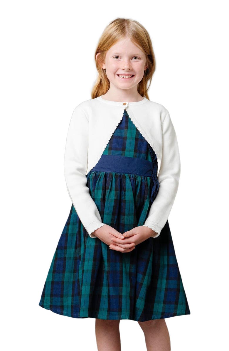 Hope & Henry Girls' Organic Cropped Milano Cardigan, Kids, Main, color, 