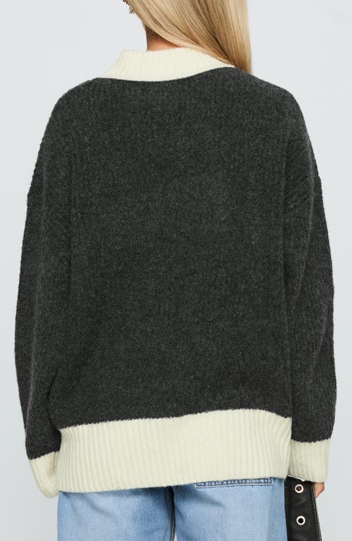 Princess Polly Broken Heart's Club Colorblock Sweater In Green