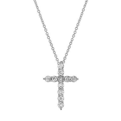 Divine 10K Gold Cross Diamond Pendant - 0.25 Ctw