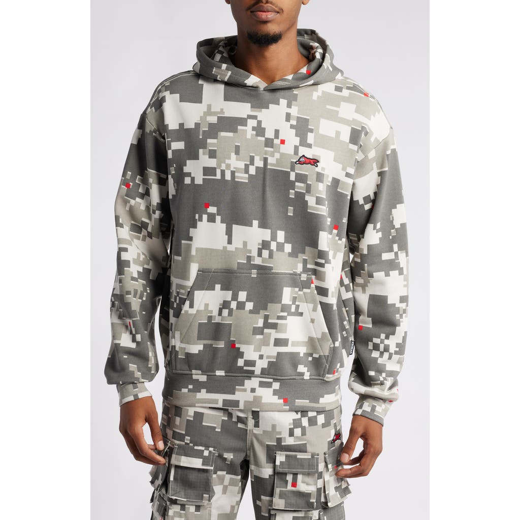 Icecream Digi Camo Pullover Hoodie In Wind Chime