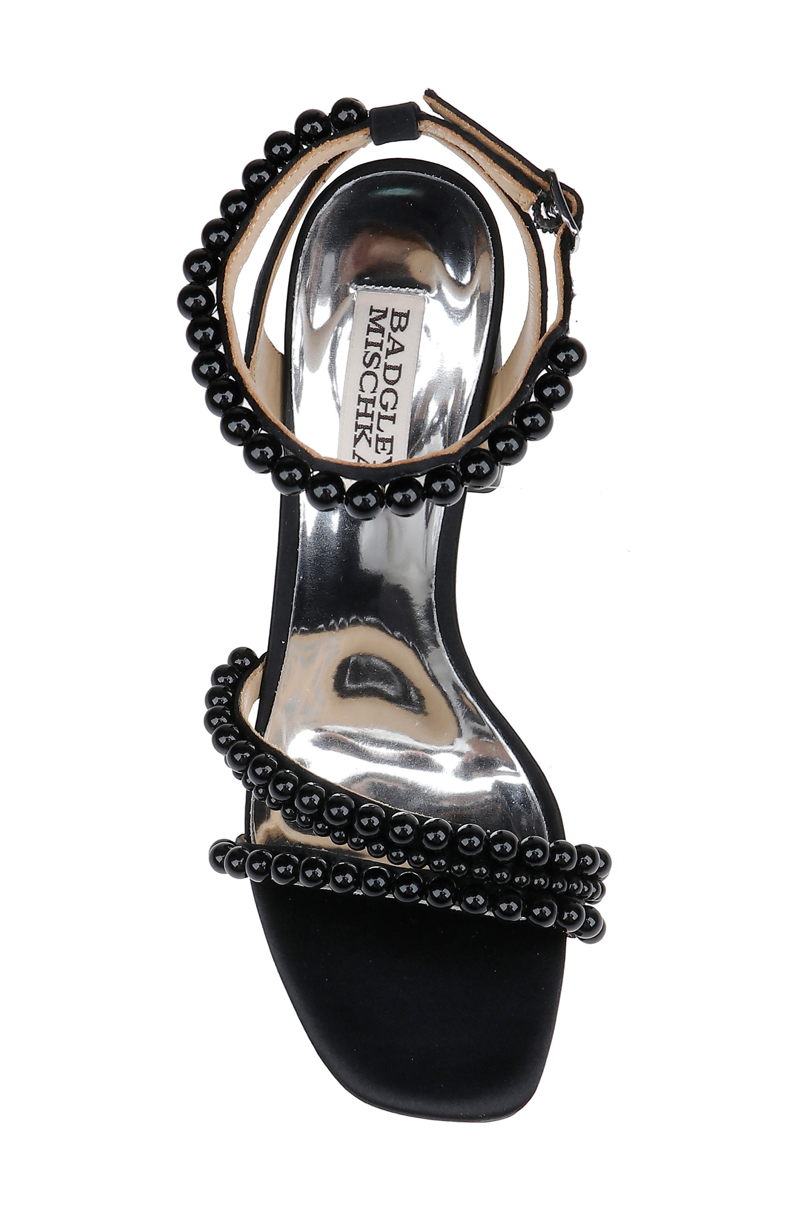 Badgley Mischka Collection Feisty Ankle Strap Sandal, Alternate, color, Black