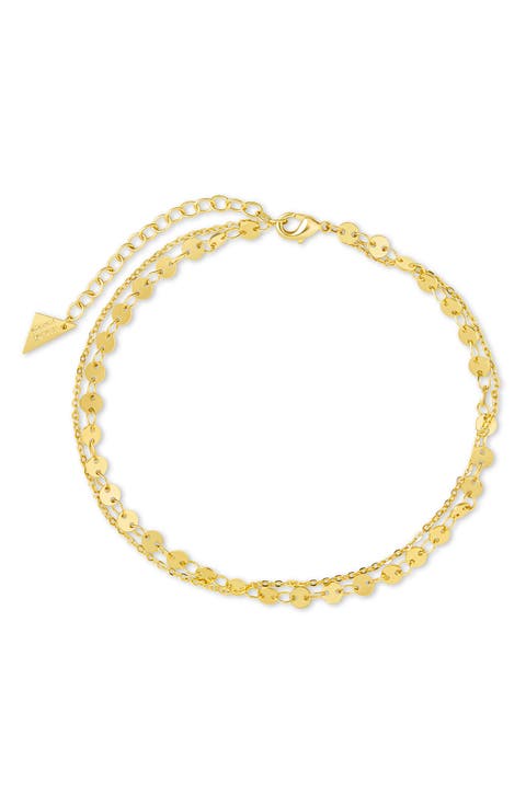Eliana Layered Disc Chain Anklet