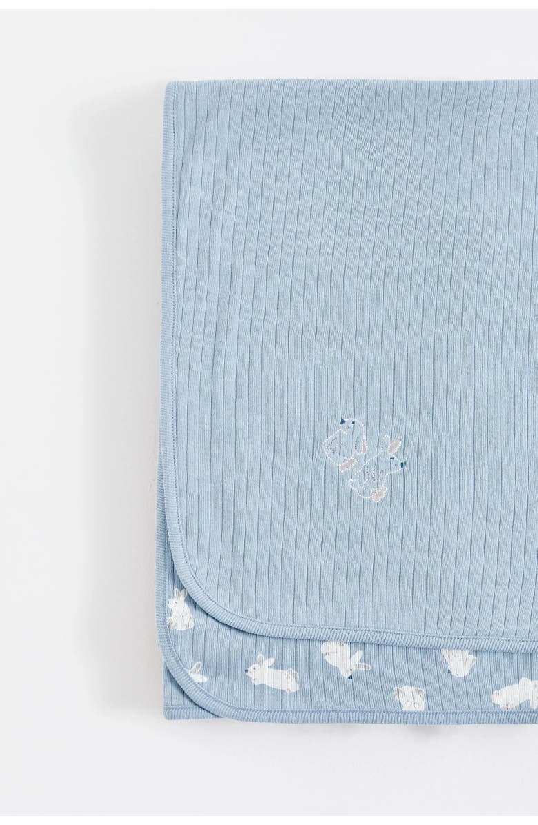 Babycottons Hoppers Receiving Blanket, Alternate, color, Light-Blue