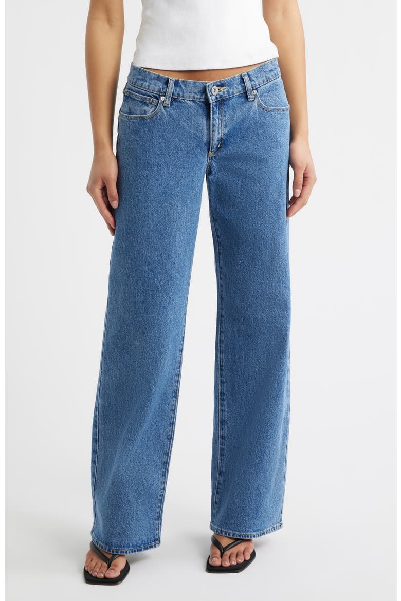 '99 Molly Low Rise Wide Leg Jeans, Main, color, MID BLUE