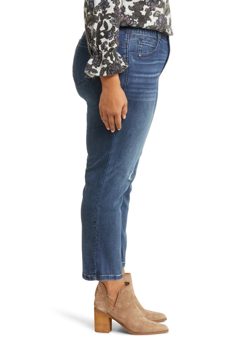 'Ab'Solution Ankle Straight Leg Jeans, Alternate, color, BLUE VINTAGE