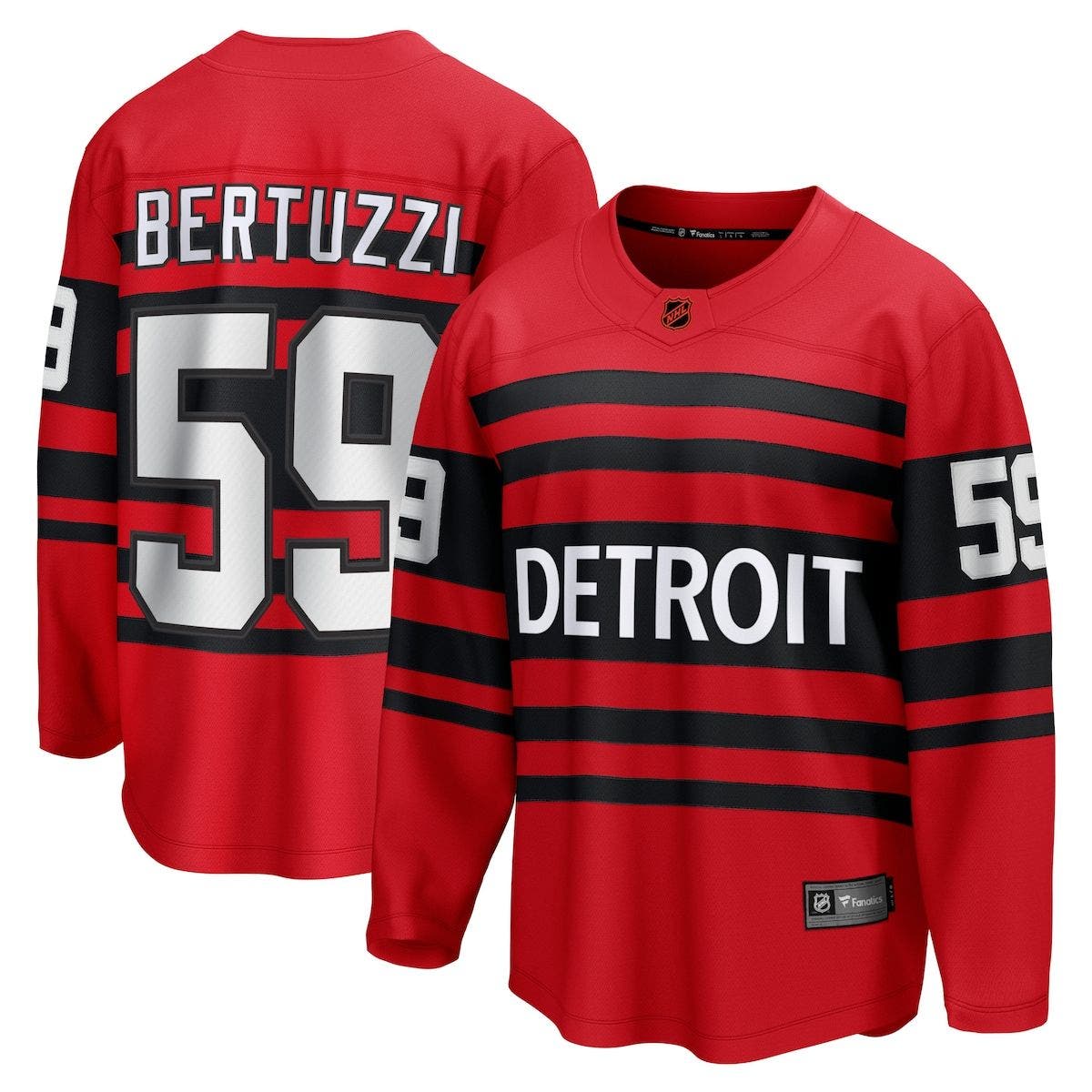 FANATICS Men's Fanatics Branded Tyler Bertuzzi Red Detroit Red Wings ...