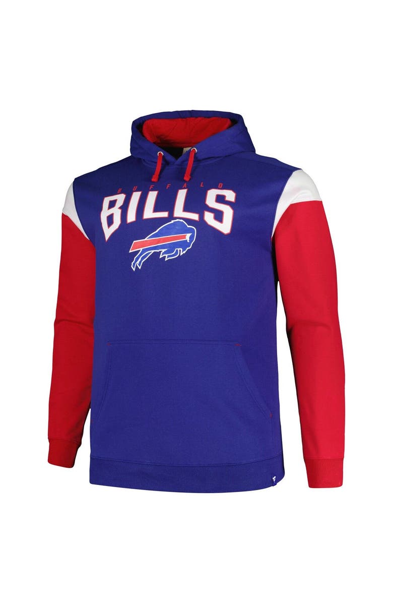 PROFILE Men's Profile Royal Buffalo Bills Big & Tall Trench Battle Pullover Hoodie, Alternate, color, Royal
