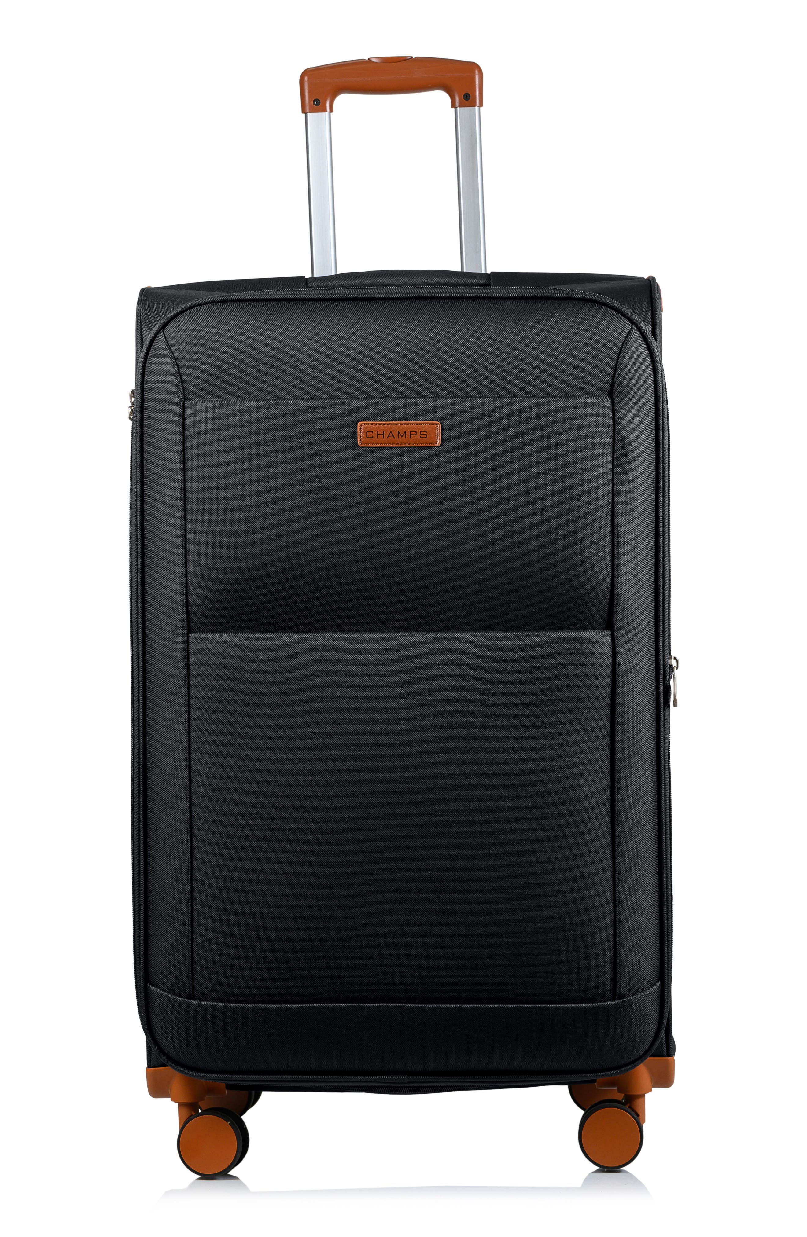 CHAMPS Classic 3-Piece Luggage Set, Alternate, color, Black