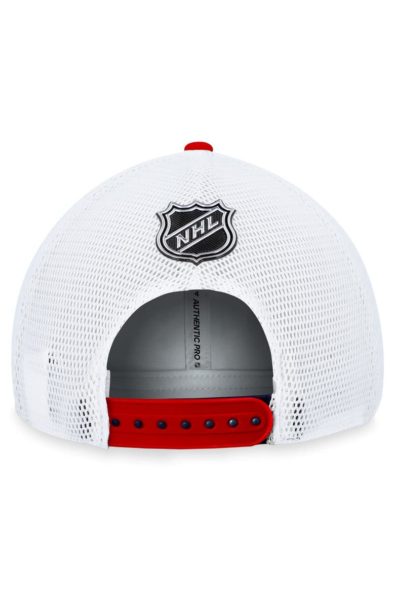 Men's Fanatics Branded Navy Washington Capitals Authentic Pro Alternate Jersey Trucker Adjustable Hat, Alternate, color, Navy
