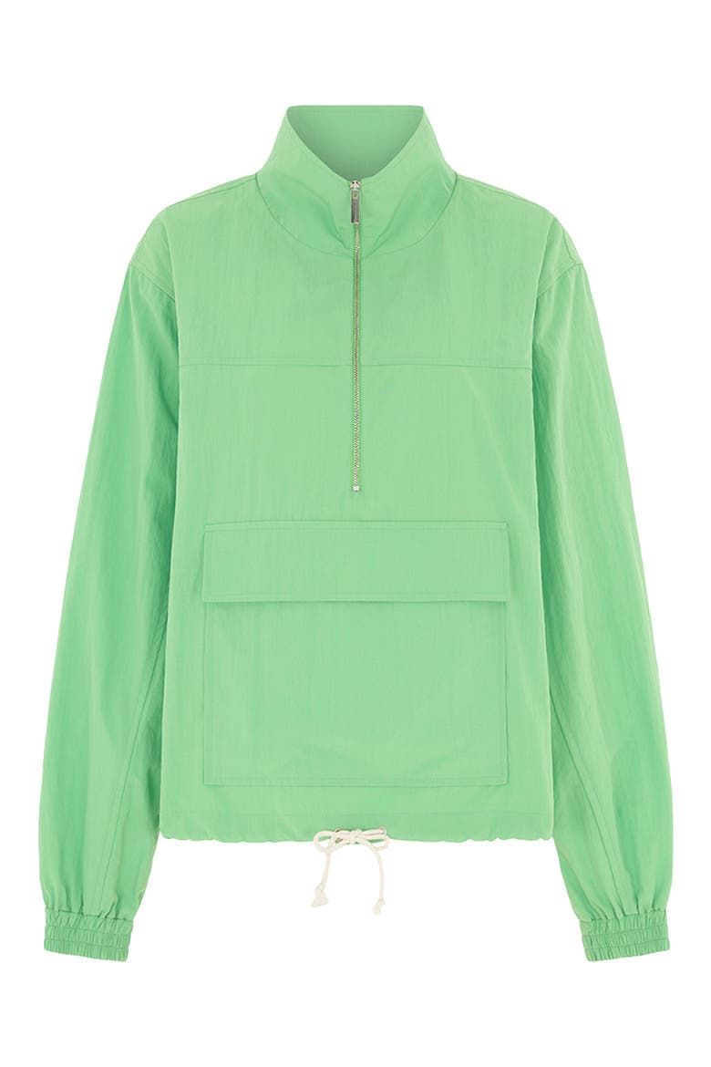 Rain Popover Track Top, Alternate, color, GREEN