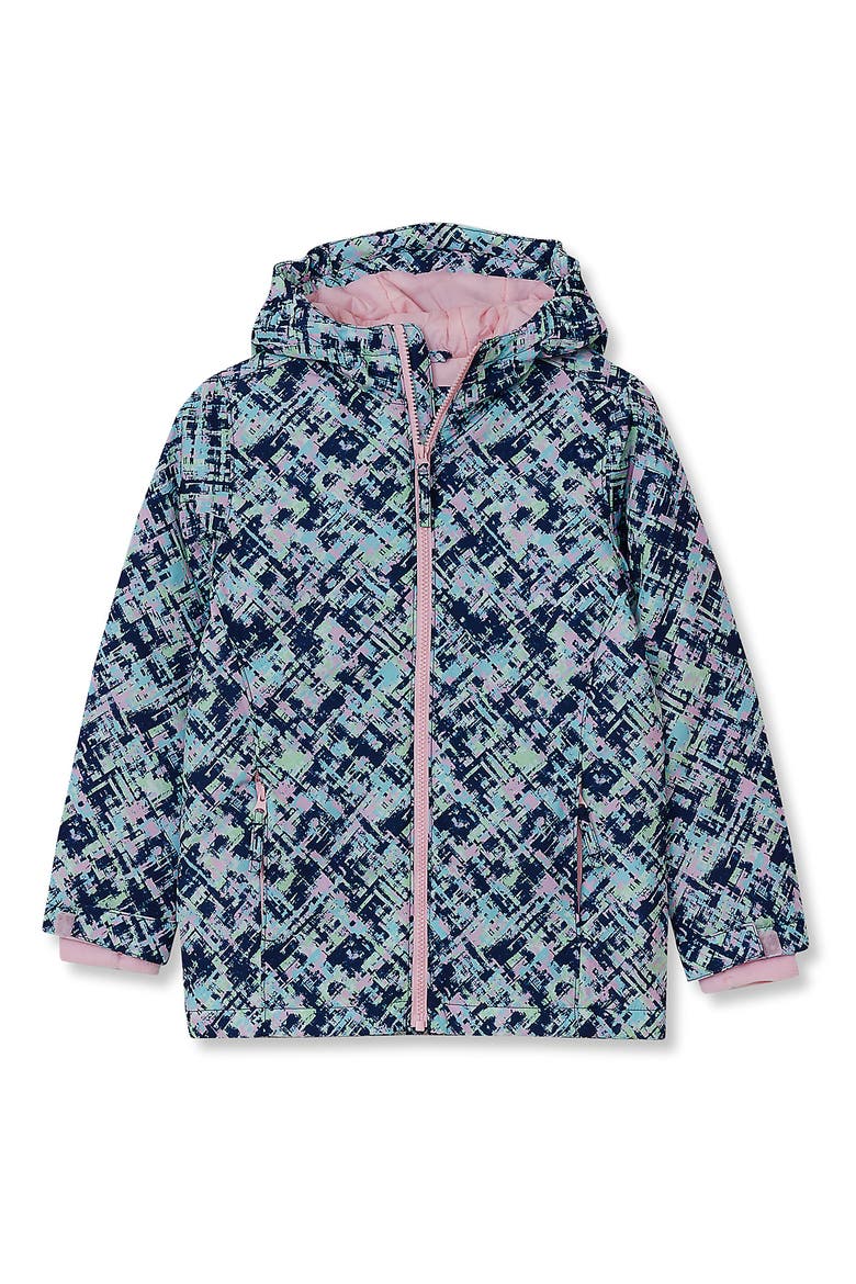 Kids Insulated Winter Jacket, Main, color, Geo/Blue/Pink