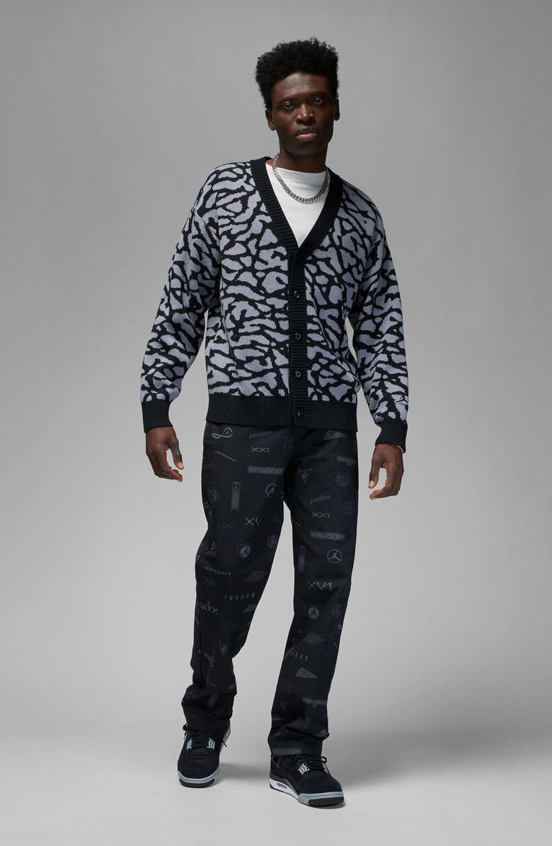 Jordan Elephant Pattern Cardigan, Alternate, color, 