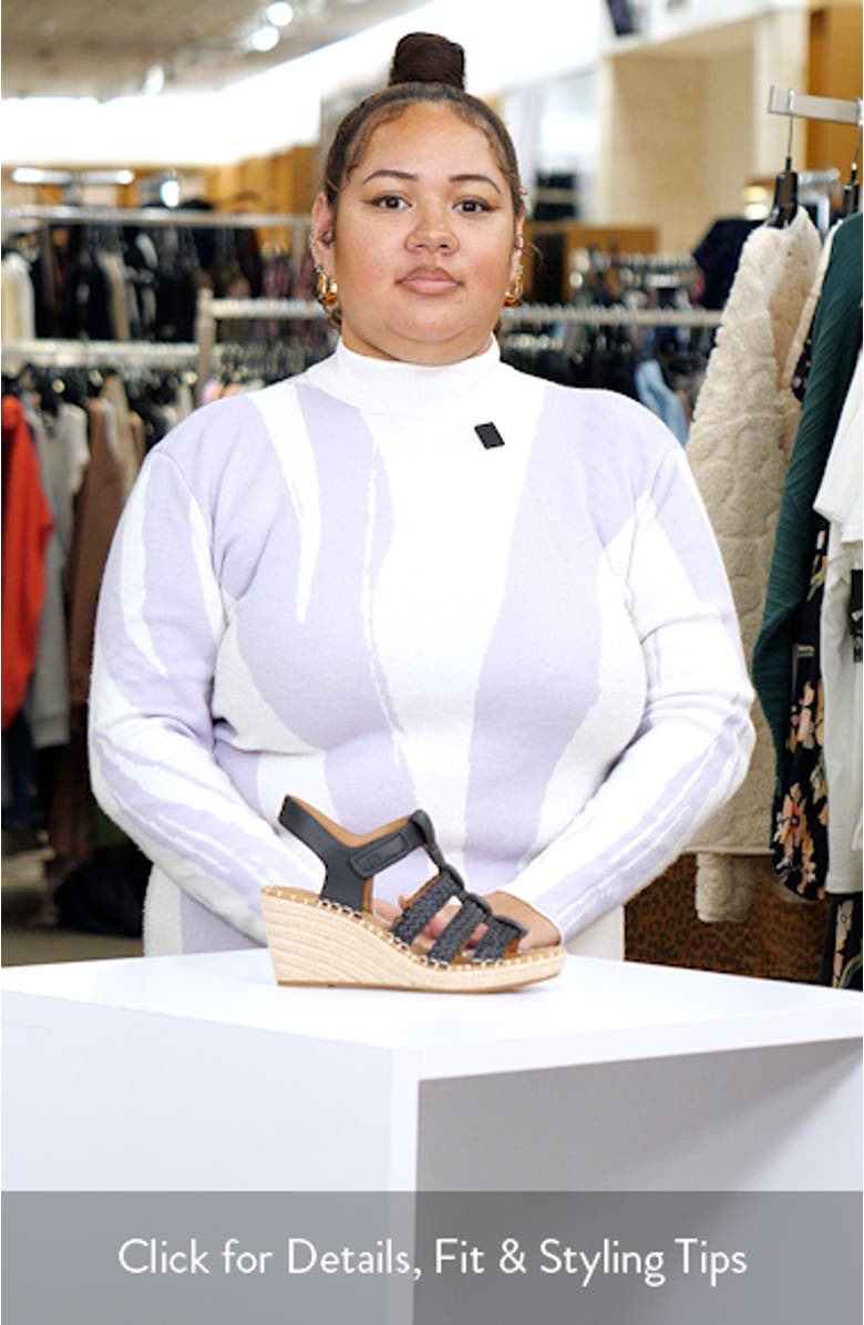 Caplin Slingback Espadrille Platform Wedge Sandal, sales video thumbnail