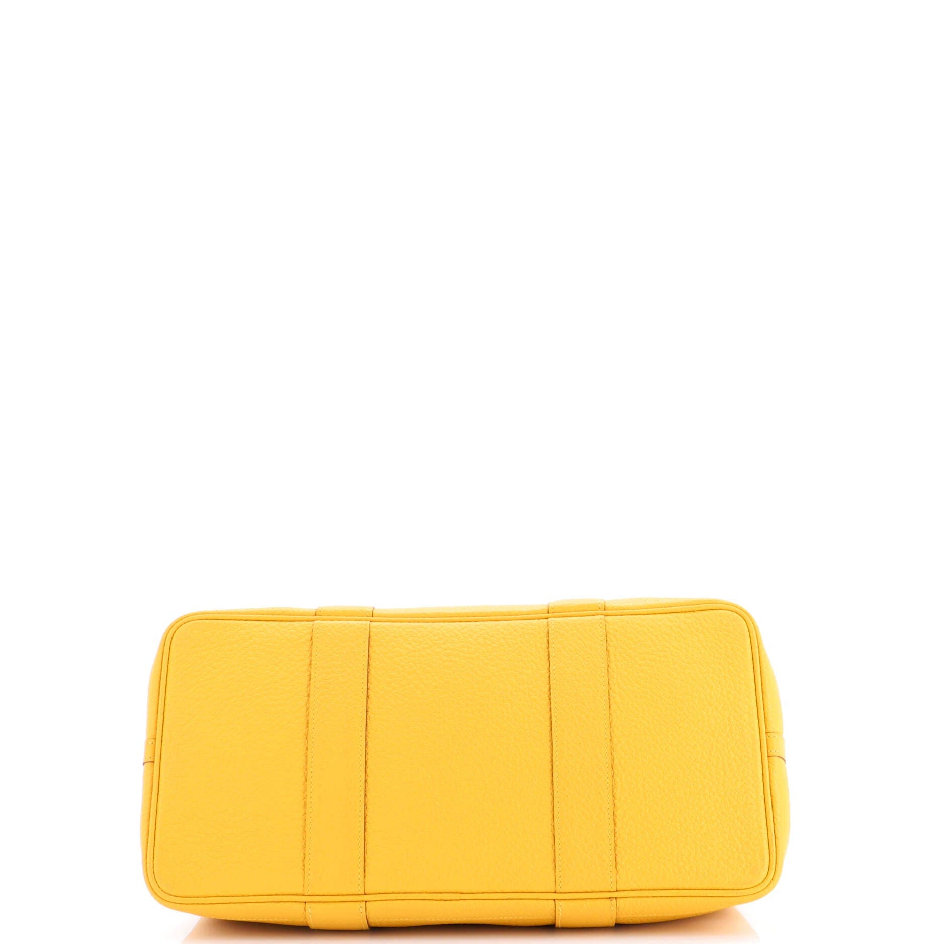 Pre-Owned Hermes Garden Party Tote Leather 36, Alternate, color, Jaune Ambre