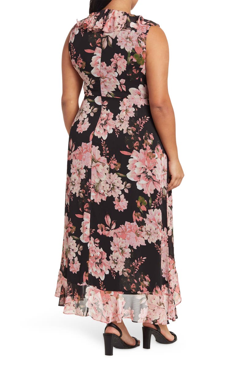 London Times Chiffon Ruffle Dress, Alternate, color, 