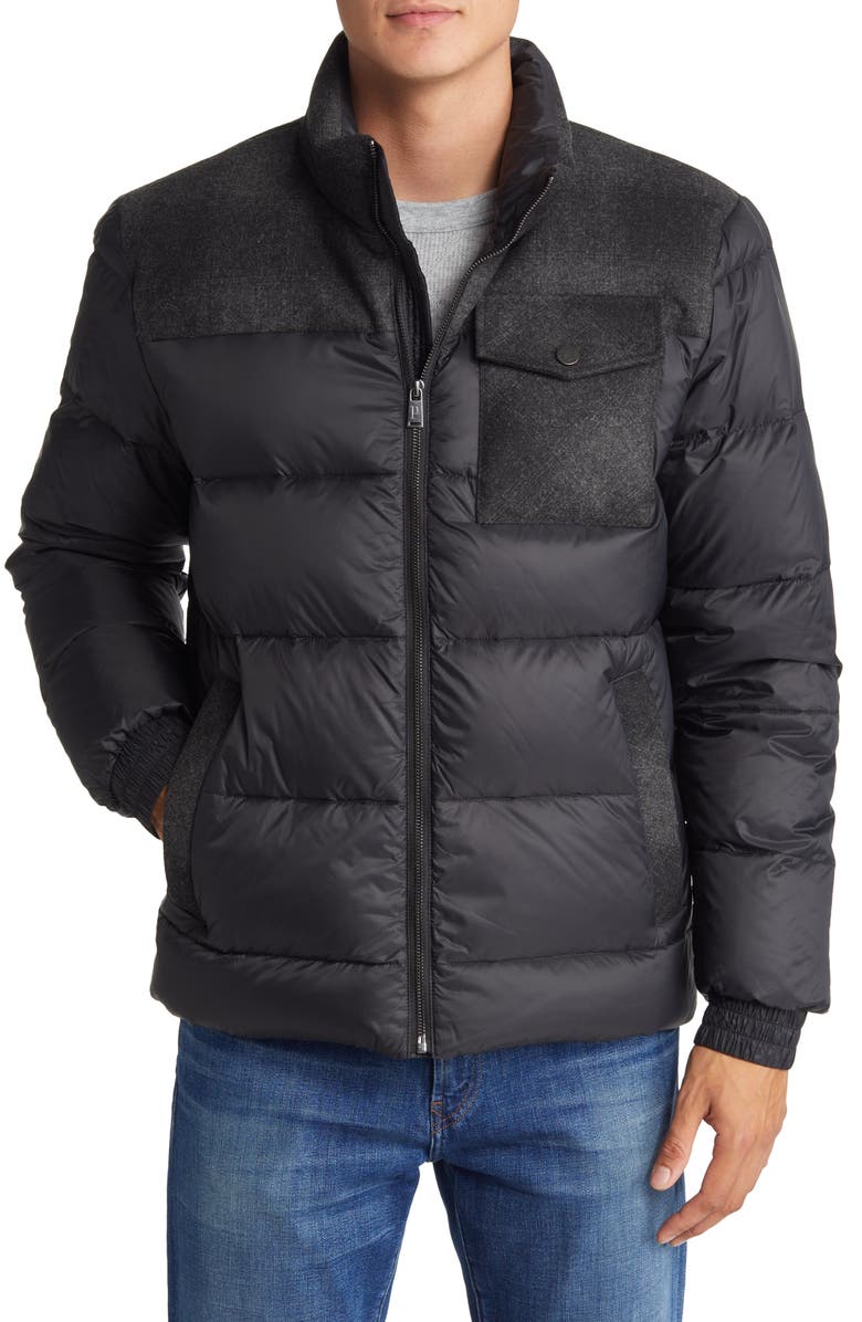 Pendleton Grizzly Wool & Nylon 650-Fill Power Down Puffer Coat, Alternate, color, 