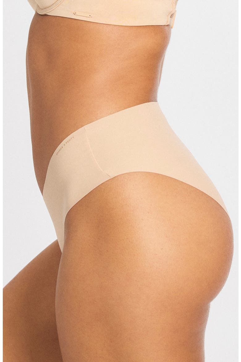 Microfiber No-Show Hipster Briefs, Alternate, color, HONEY NUDE
