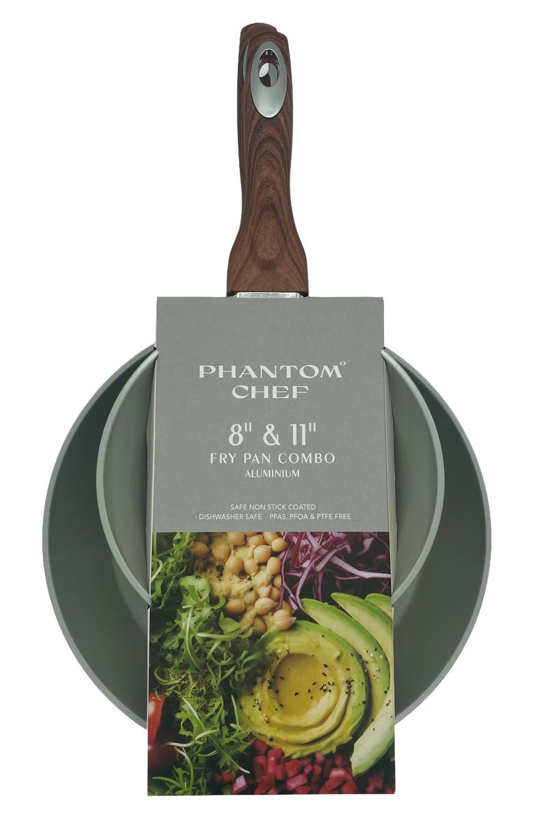 PHANTOM CHEF Set of 2 Grove Nonstick Fry Pans, Alternate, color, Beige