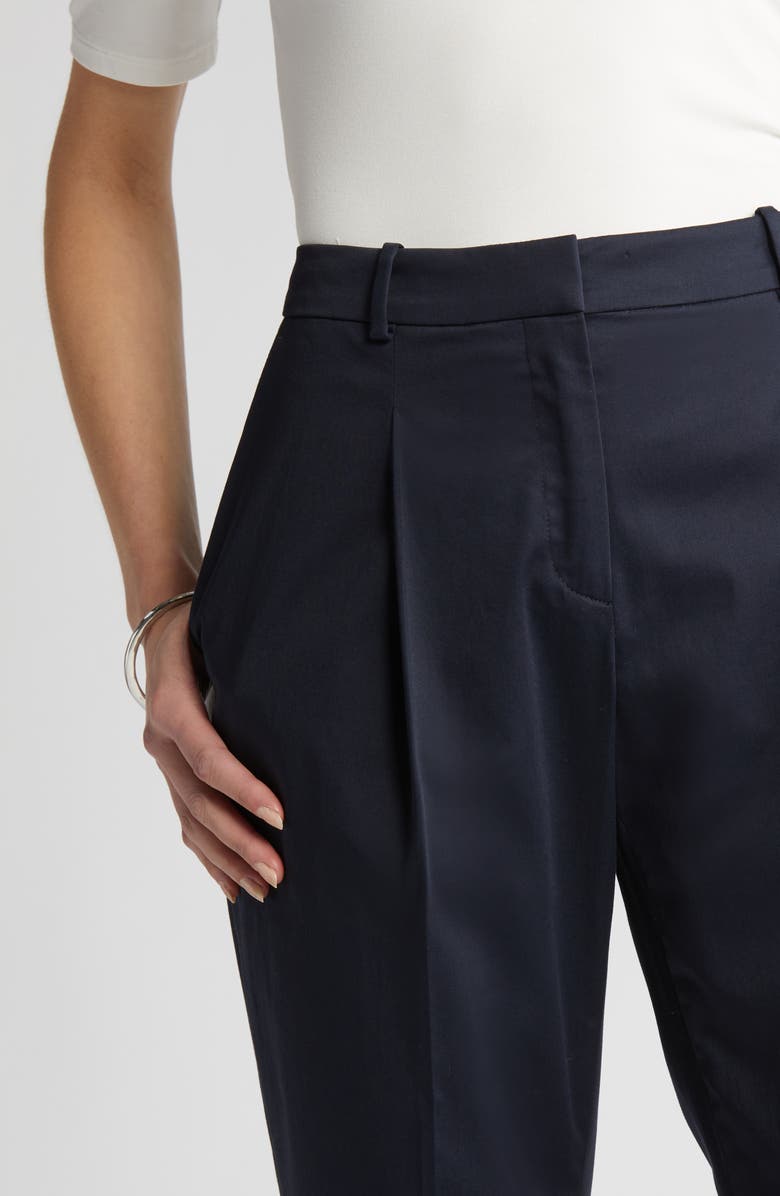 BOSS Tetida Slim Fit Stretch Cotton Ankle Pants, Alternate, color,