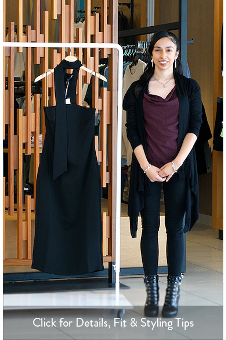 Choker Tie Sleeveless Midi Dress video