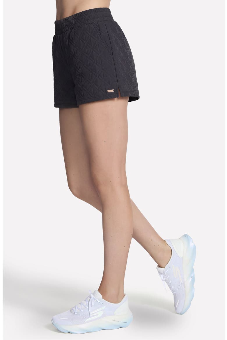 GOWALK Cozy Fit Diamond Shorts, Alternate, color, BOLD BLACK