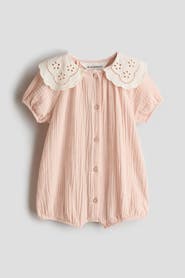 H&M Cotton Muslin Romper Suit