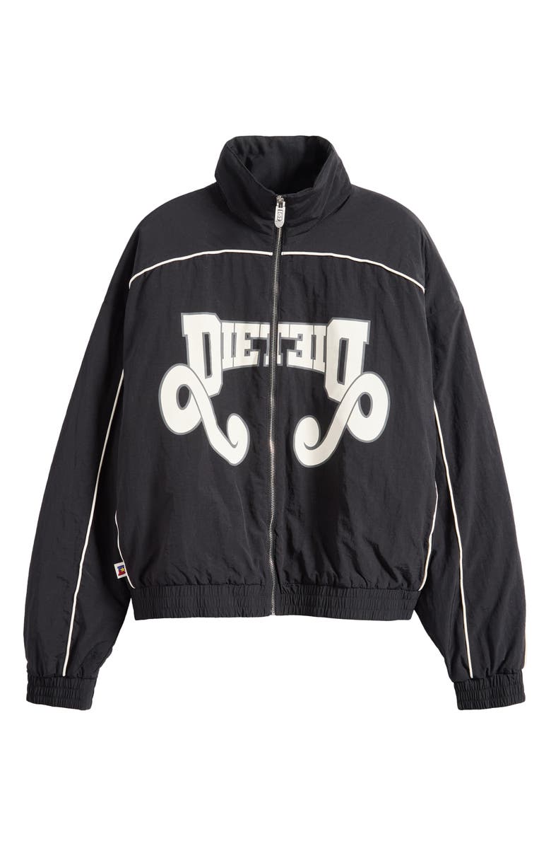 DIET STARTS MONDAY Reverso Nylon Jacket, Alternate, color, Black/Grey