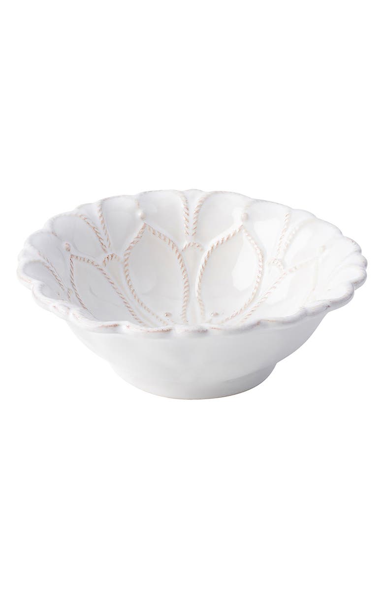 Juliska Blossom Ceramic Bowl, Main, color, Whitewash