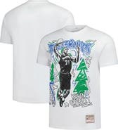Mitchell & Ness Men's Mitchell & Ness Kevin Garnett White Minnesota Timberwolves Hardwood Classics Chalked Up T-Shirt