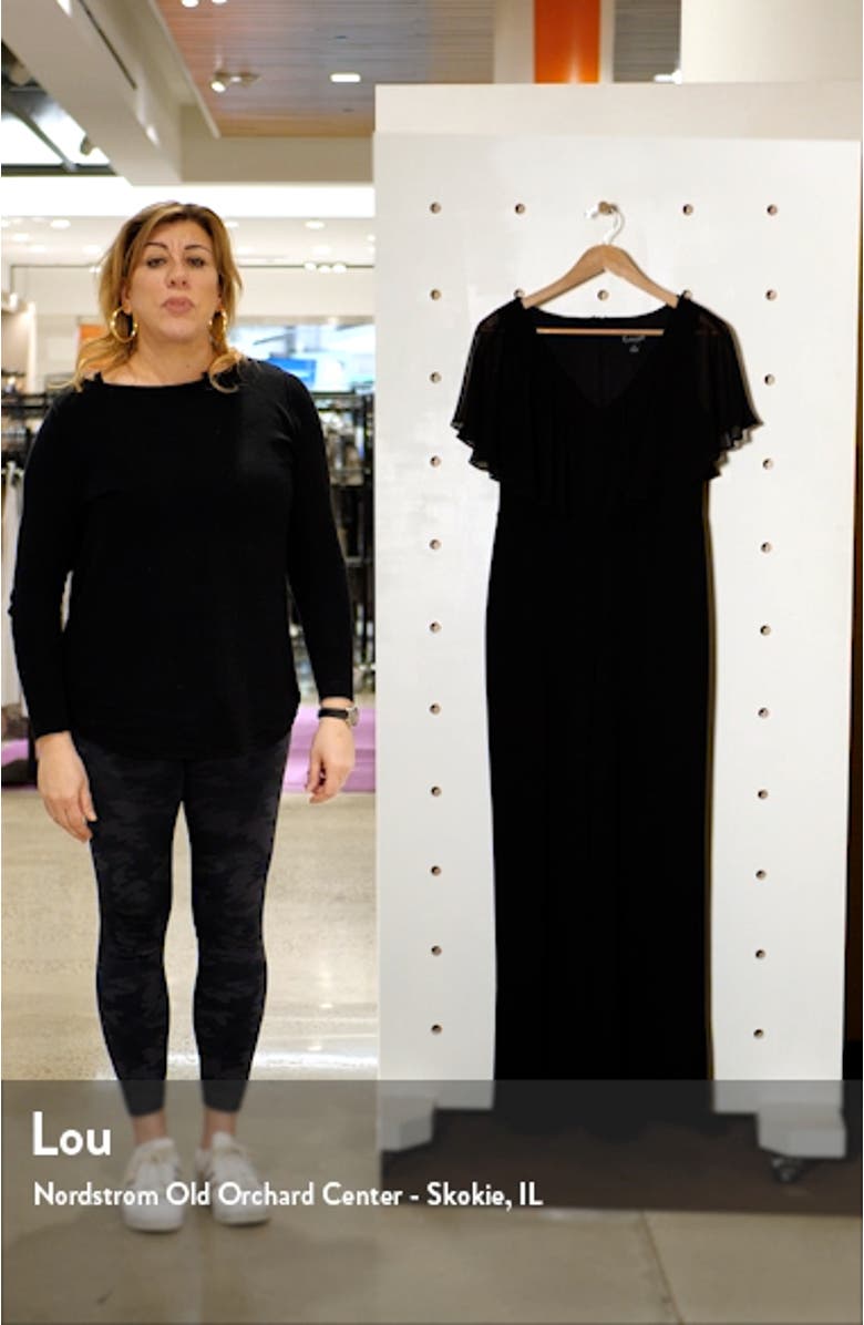 Chiffon Cape Jumpsuit, sales video thumbnail