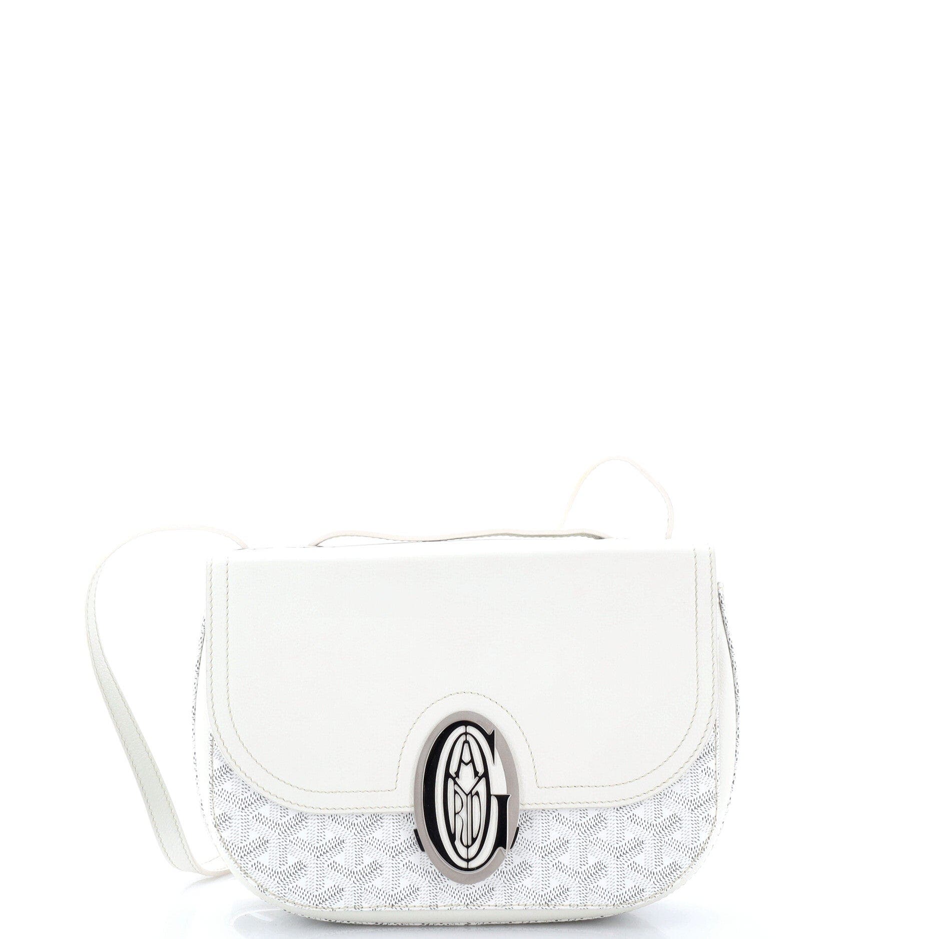 233 Bag Coated Canvas and Leather, Main, color, White