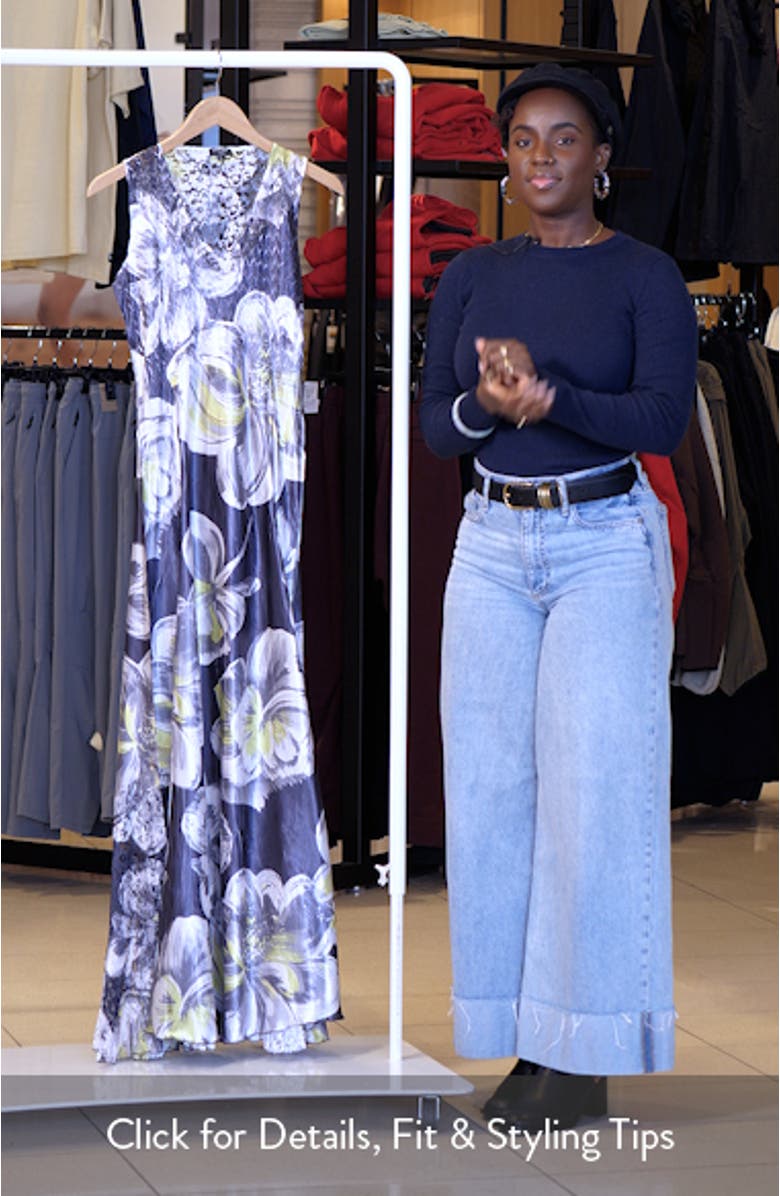 Lace-Up Back Maxi Cocktail Dress, sales video thumbnail