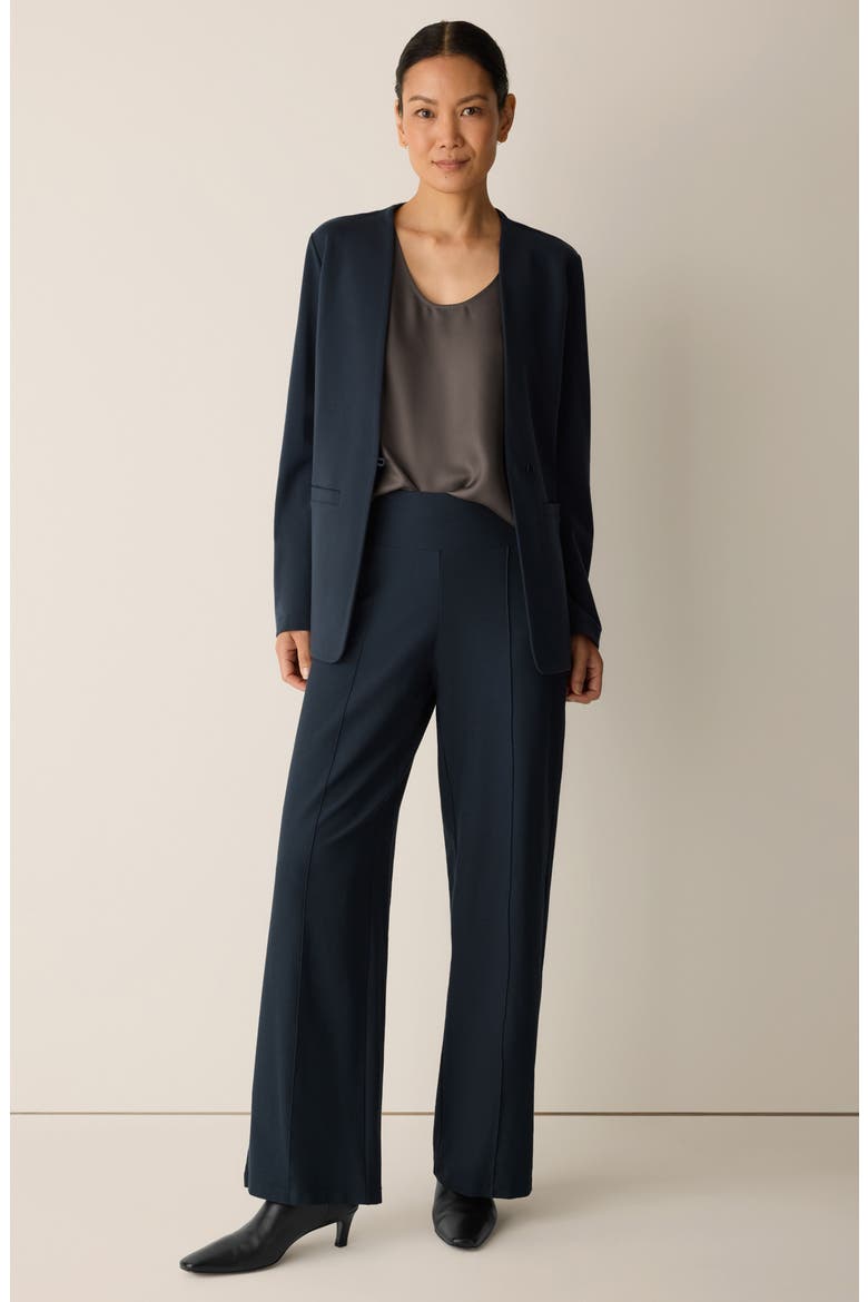 High Waist Wide Leg Pants, Alternate, color, MARITIME