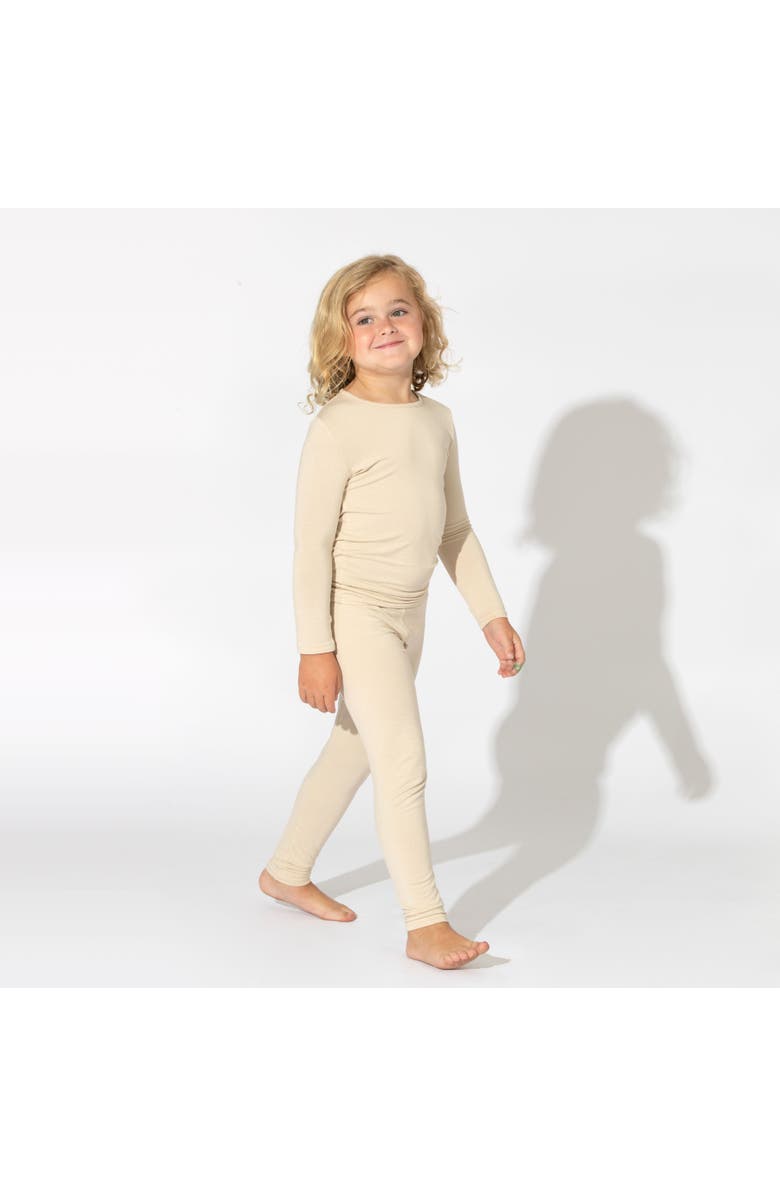 Bellabu Bear Kids' Oat Set of 2 Piece Pajamas, Alternate, color, 