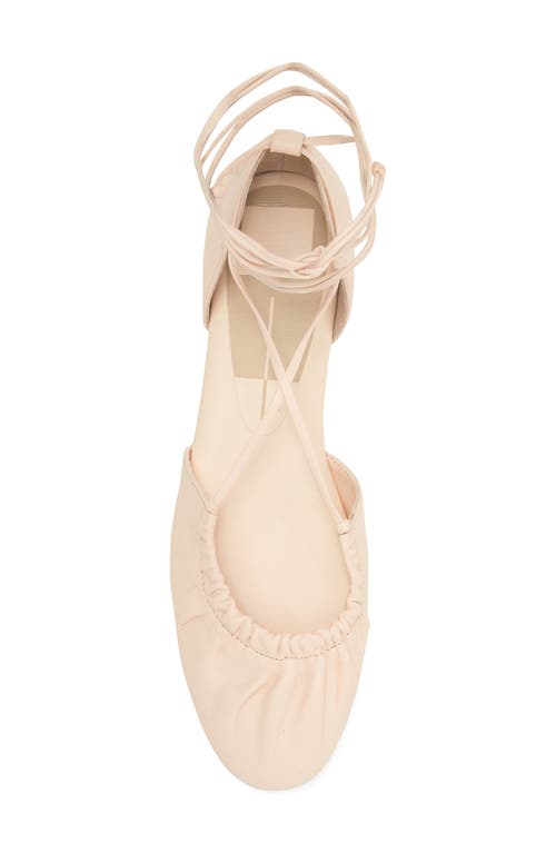 Shop Dolce Vita Cancun Ankle Tie Flat In Light Pink