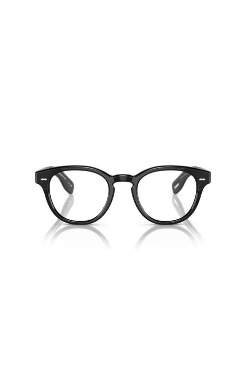 Oliver Peoples 50mm Round Optical Glasses In Black