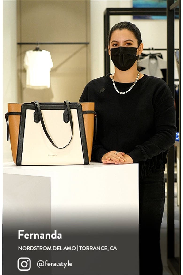 knott colorblocked pebble leather tote video