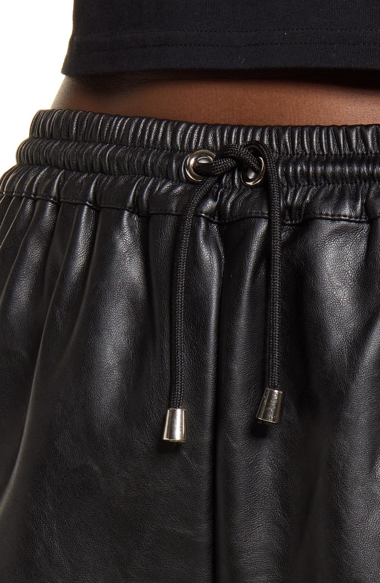 KENDALL + KYLIE Cargo Faux Leather Joggers, Alternate, color,