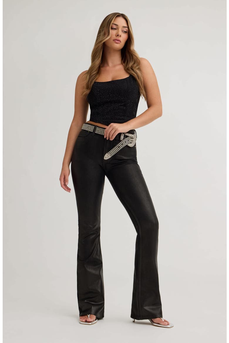 Sexy High Waist Flare Jeans, Alternate, color, LICO-BEIGE