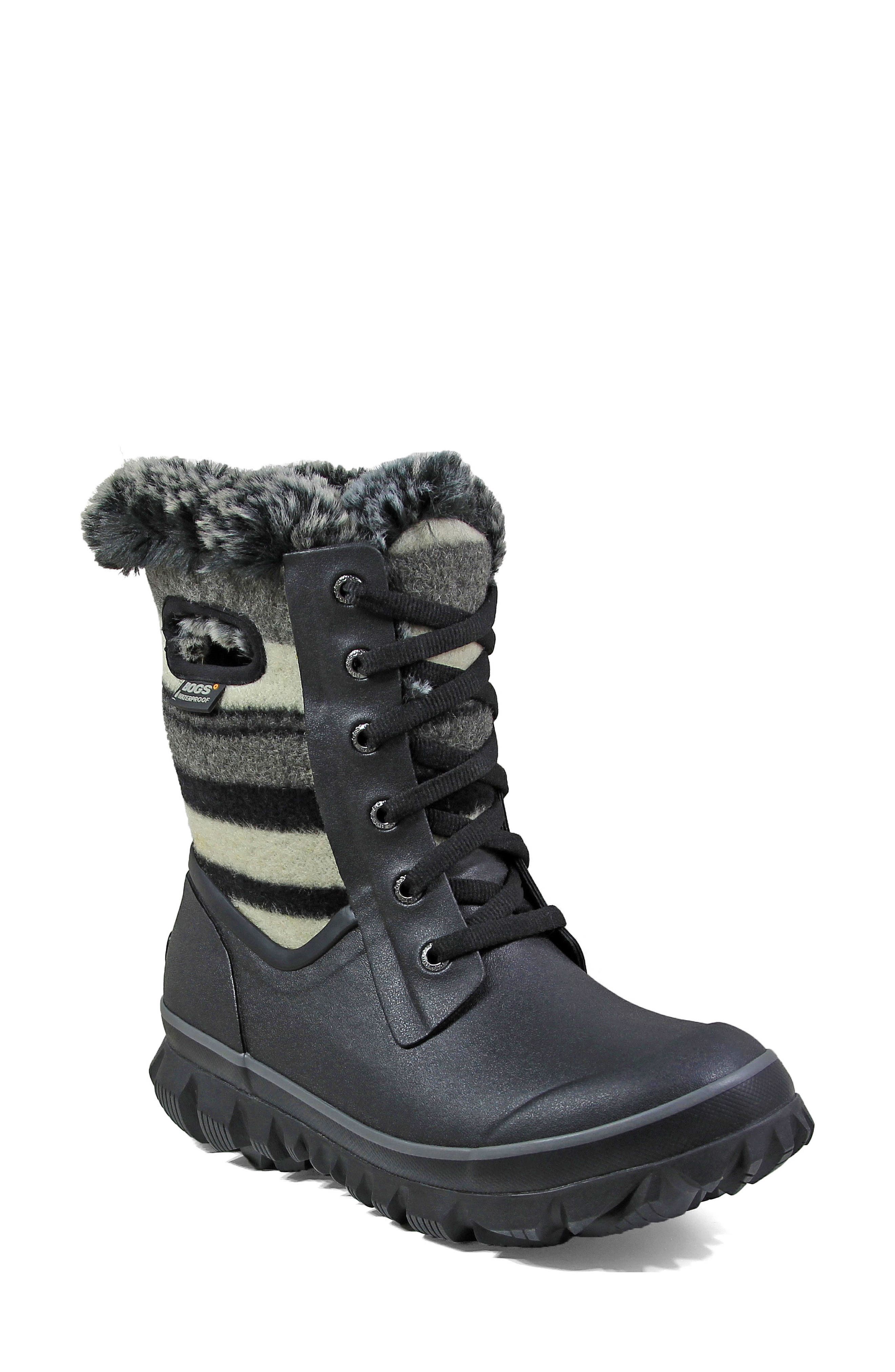 Bogs Arcata Stripe Waterproof Snow Boot, Main, color, 