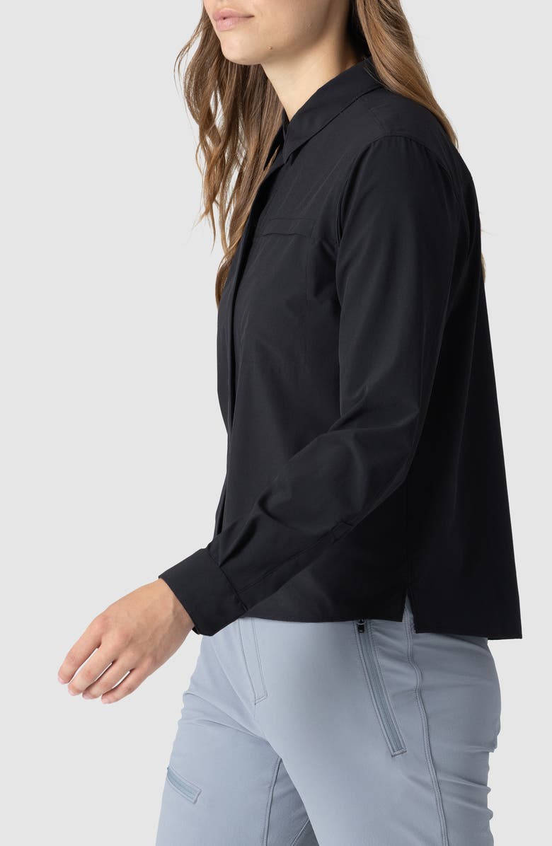 Outdoor Research Astroman Long Sleeve Sun Shirt, Alternate, color, Black