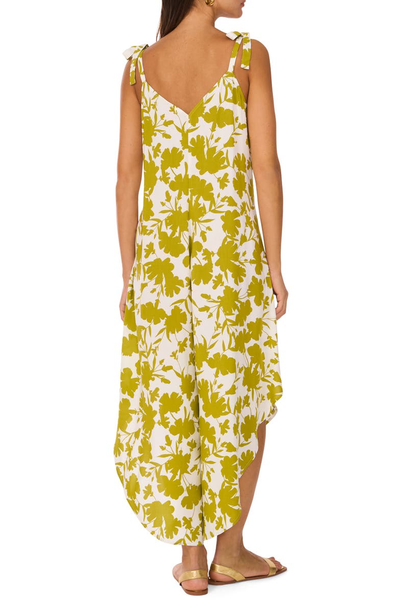 Vince Camuto Print Tie Strap Wide Leg Jumpsuit, Alternate, color, 