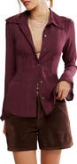 Free People Melrose Bell Sleeve Button-Up Shirt