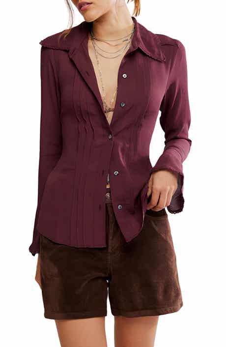 Free People Melrose Bell Sleeve Button-Up Shirt