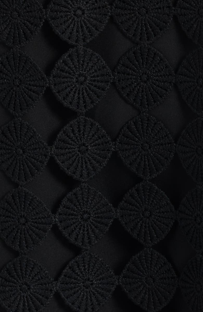 Anne Klein Fringe Embroidered Sleeveless Dress, Alternate, color, 