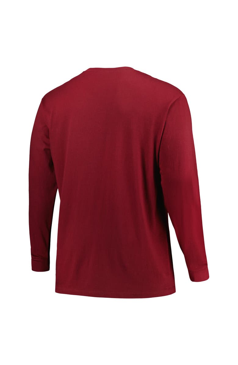 PROFILE Men's Profile Maroon Mississippi State Bulldogs Big & Tall Two-Hit Long Sleeve T-Shirt, Alternate, color, Maroon