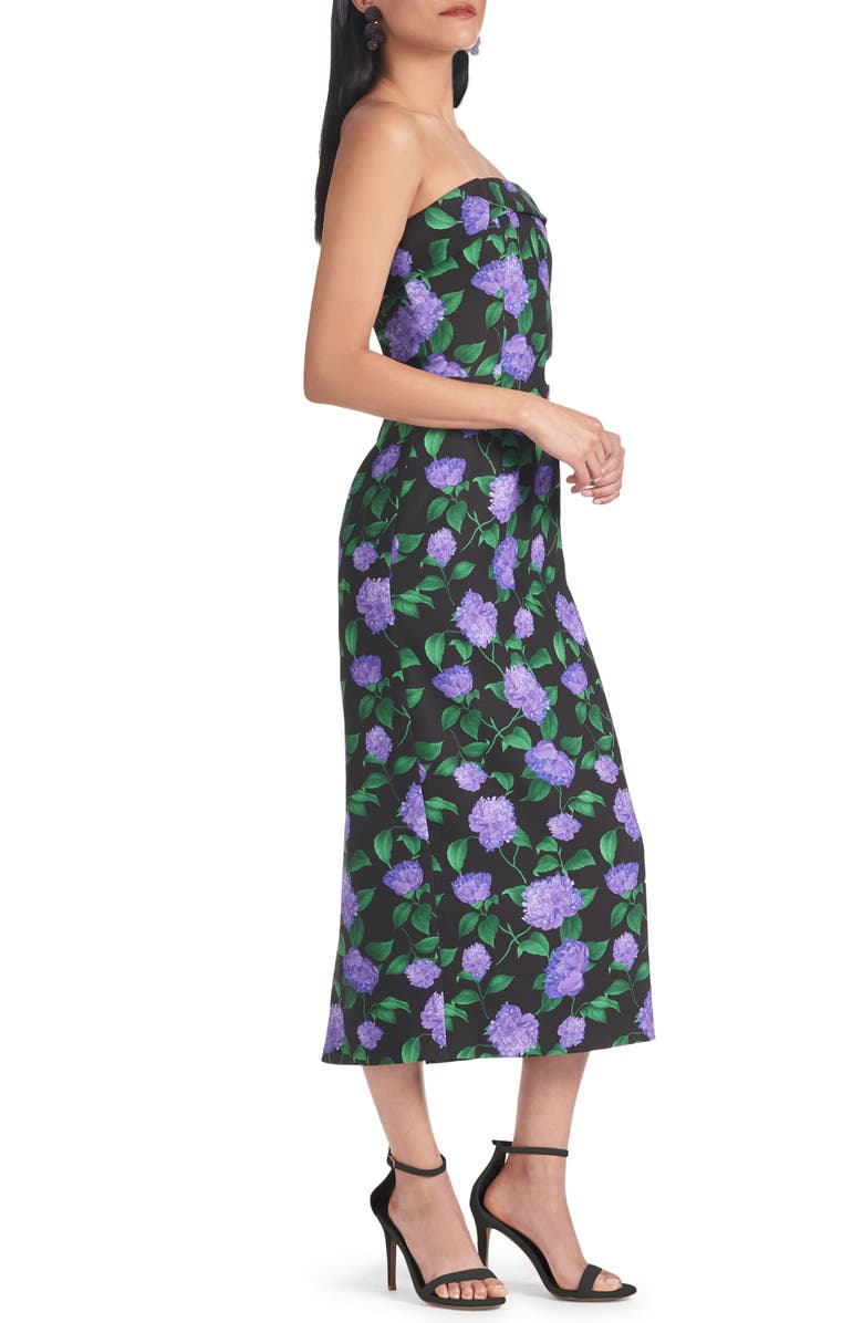 Sachin & Babi Isa Floral Strapless Midi Dress, Alternate, color,