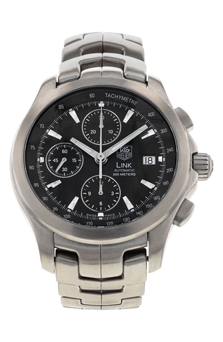 Watchfinder & Co. Tag Heuer Preowned Link Automatic Bracelet Watch, 42mm, Main, color, 