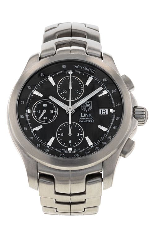 Watchfinder & Co. Tag Heuer Preowned Link Automatic Bracelet Watch, 42mm in Black at Nordstrom